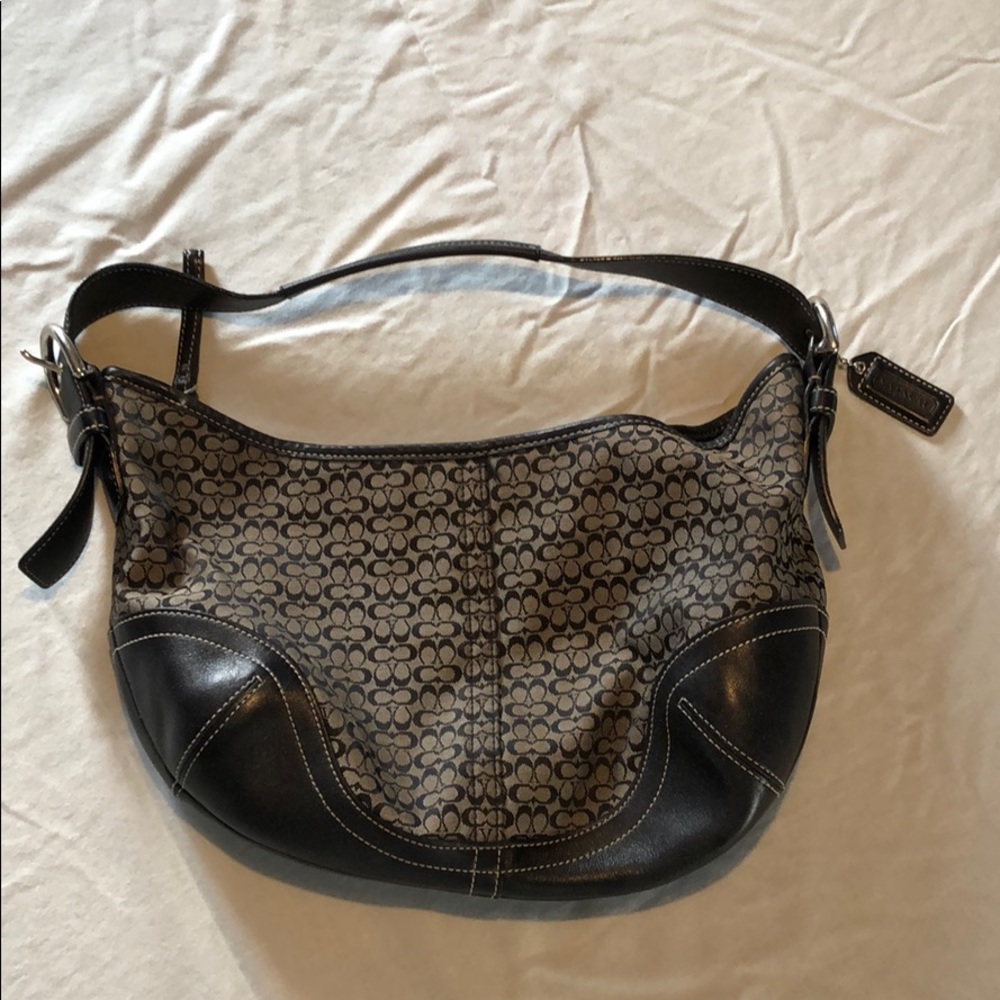 Small Coach purse, two-tone